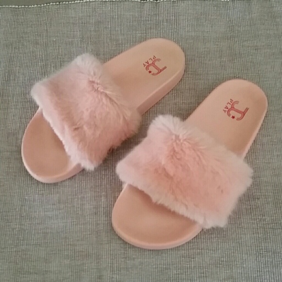 Jeffrey Campbell Shoes - JC Play Jeffrey Campell fuzzy furry slides sandal